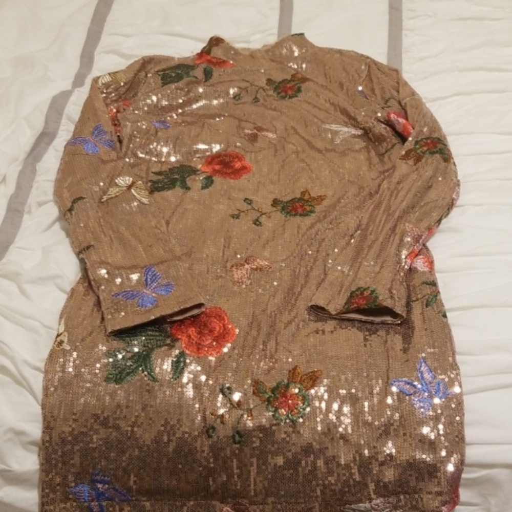 Butterfly sequin dress